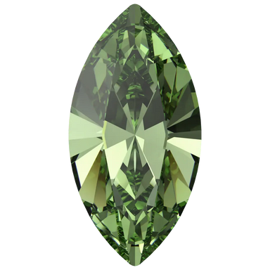 Swarovski Fancy Stones Xilion Navette (4228) Recreated Peridot - Bluestreak Crystals