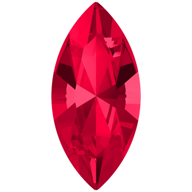 Swarovski Fancy Stones Xilion Navette (4228) Scarlet - Bluestreak Crystals