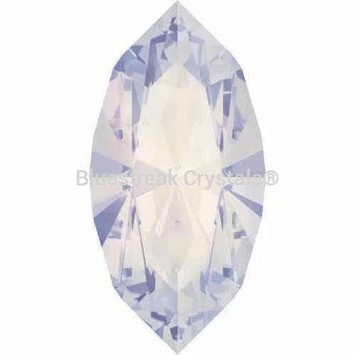 Swarovski Fancy Stones Xilion Navette (4228) White Opal-Swarovski Fancy Stones-4x2mm - Pack of 720 (Wholesale)-Bluestreak Crystals