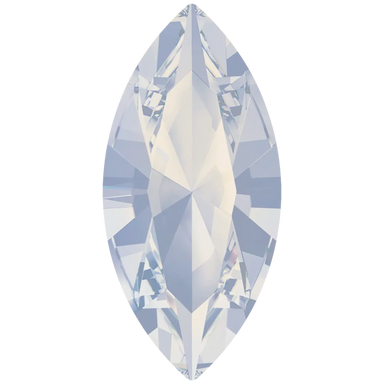 Swarovski Fancy Stones Xilion Navette (4228) White Opal - Bluestreak Crystals