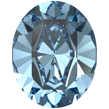 Swarovski Fancy Stones Xilion Oval (4128) Aquamarine - Bluestreak Crystals