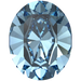 Swarovski Fancy Stones Xilion Oval (4128) Aquamarine - Bluestreak Crystals