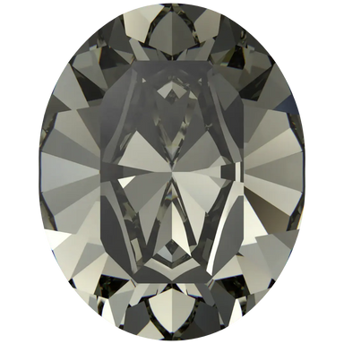 Swarovski Fancy Stones Xilion Oval (4128) Black Diamond - Bluestreak Crystals