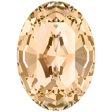Swarovski Fancy Stones Xilion Oval (4128) Crystal Golden Shadow - Bluestreak Crystals