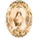 Swarovski Fancy Stones Xilion Oval (4128) Crystal Golden Shadow - Bluestreak Crystals