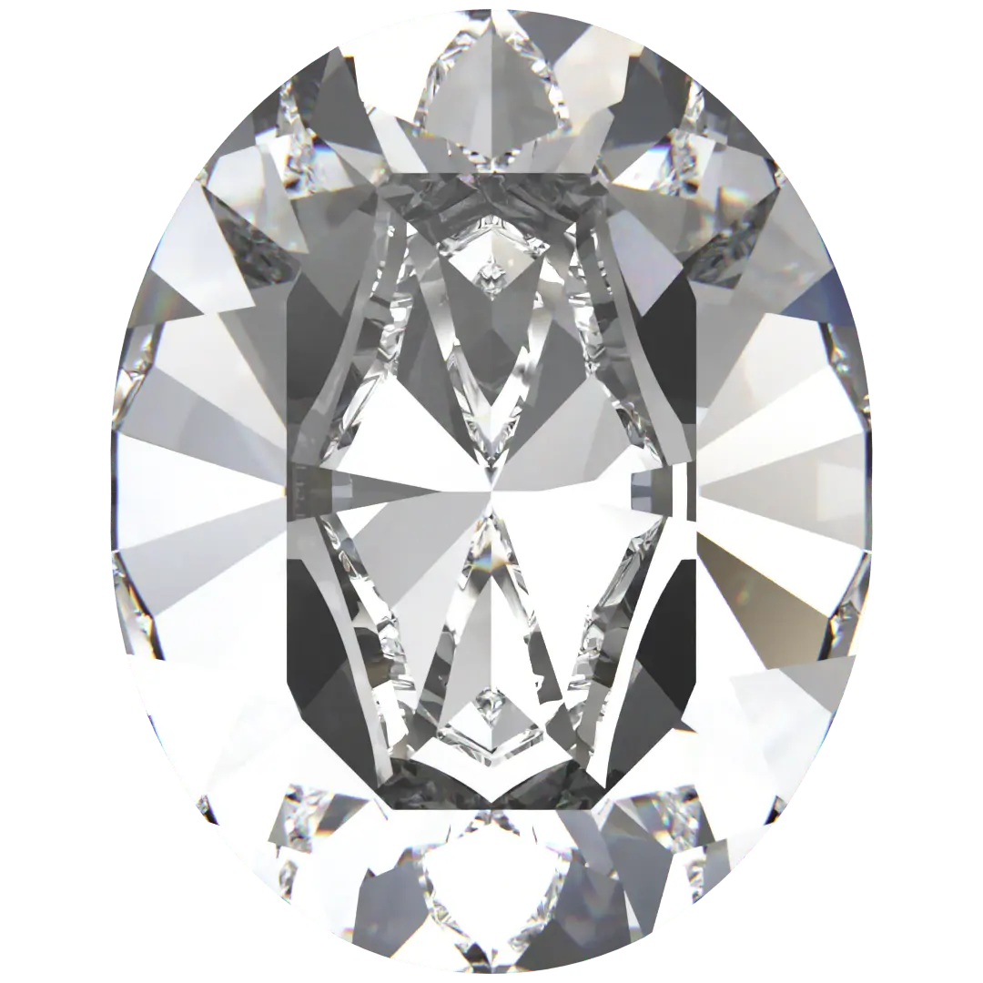 Swarovski Fancy Stones Xilion Oval (4128) Crystal - Bluestreak Crystals