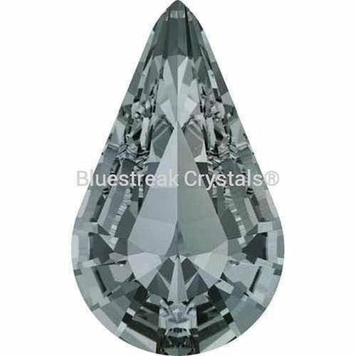 Swarovski Fancy Stones Xilion Pear (4328) Black Diamond-Swarovski Fancy Stones-6x3.6mm - Pack of 720 (Wholesale)-Bluestreak Crystals