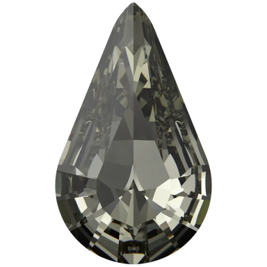 Swarovski Fancy Stones Xilion Pear (4328) Black Diamond - Bluestreak Crystals
