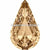 Swarovski Fancy Stones Xilion Pear (4328) Crystal Golden Shadow-Swarovski Fancy Stones-6x3.6mm - Pack of 720 (Wholesale)-Bluestreak Crystals