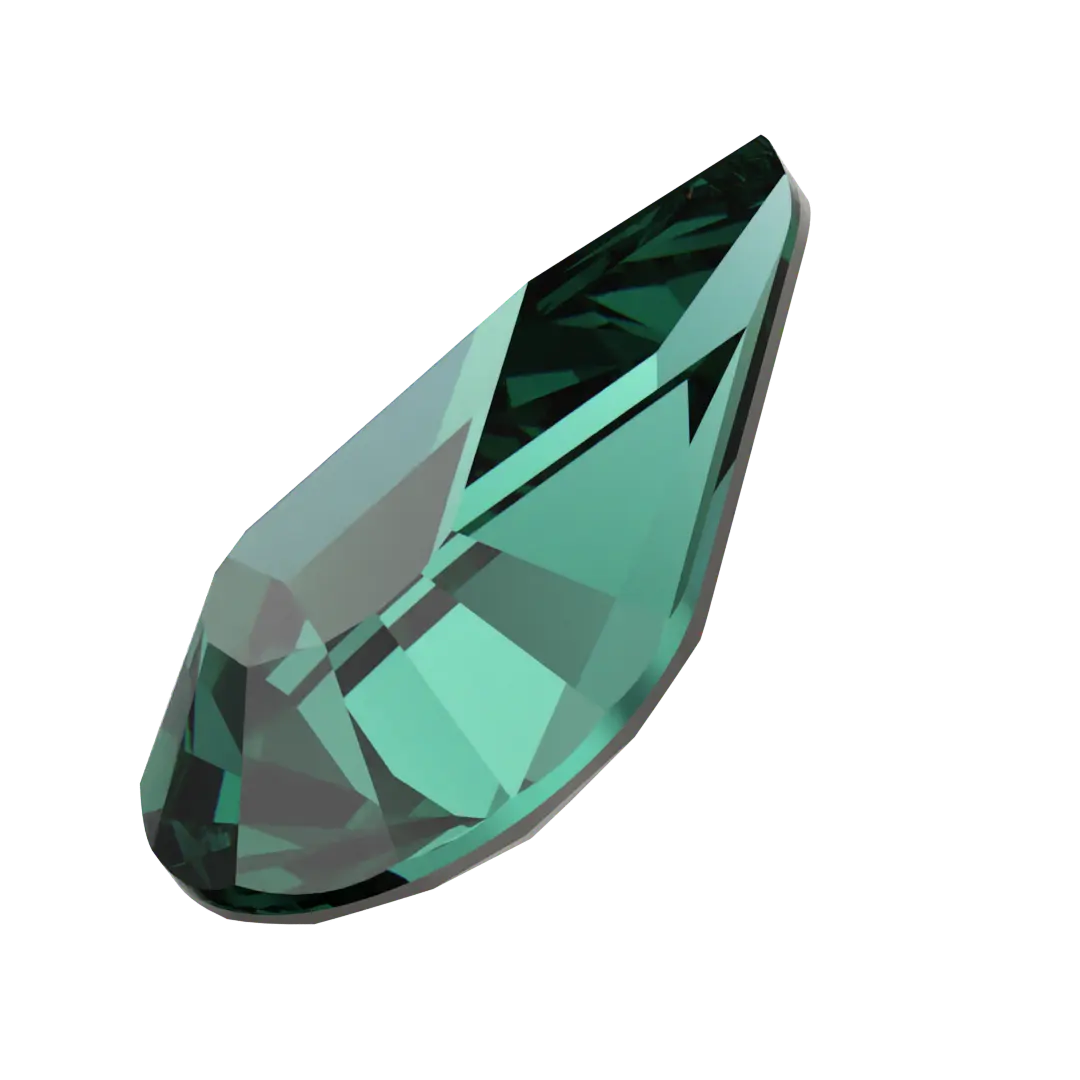 Swarovski Fancy Stones Xilion Pear (4328) Emerald - Bluestreak Crystals
