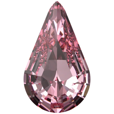 Swarovski Fancy Stones Xilion Pear (4328) Light Rose - Bluestreak Crystals