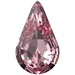 Swarovski Fancy Stones Xilion Pear (4328) Light Rose - Bluestreak Crystals
