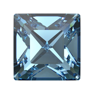 Swarovski Fancy Stones Xilion Square (4428) Aquamarine - Bluestreak Crystals