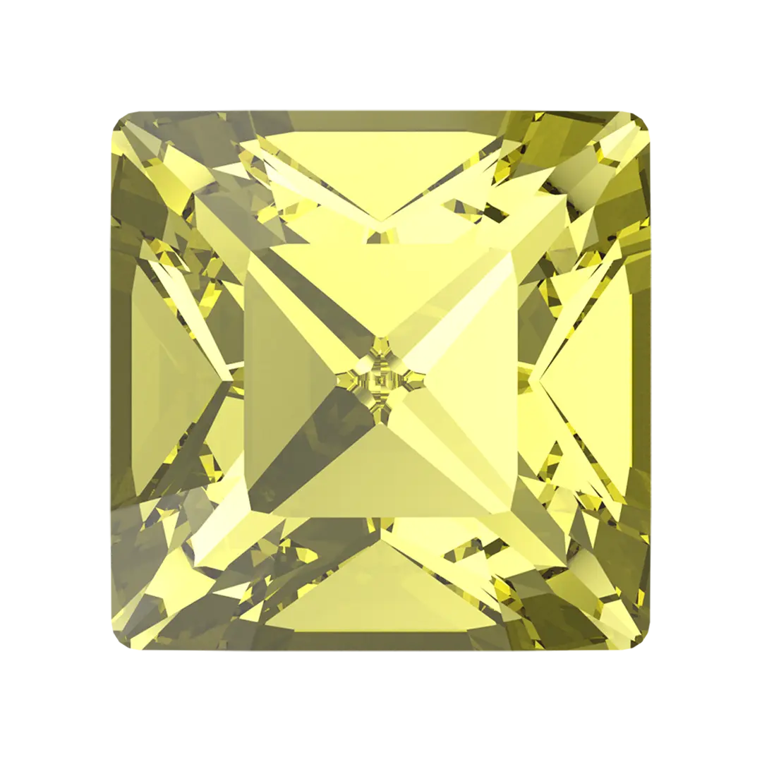Swarovski Fancy Stones Xilion Square (4428) Citrus Green - Bluestreak Crystals