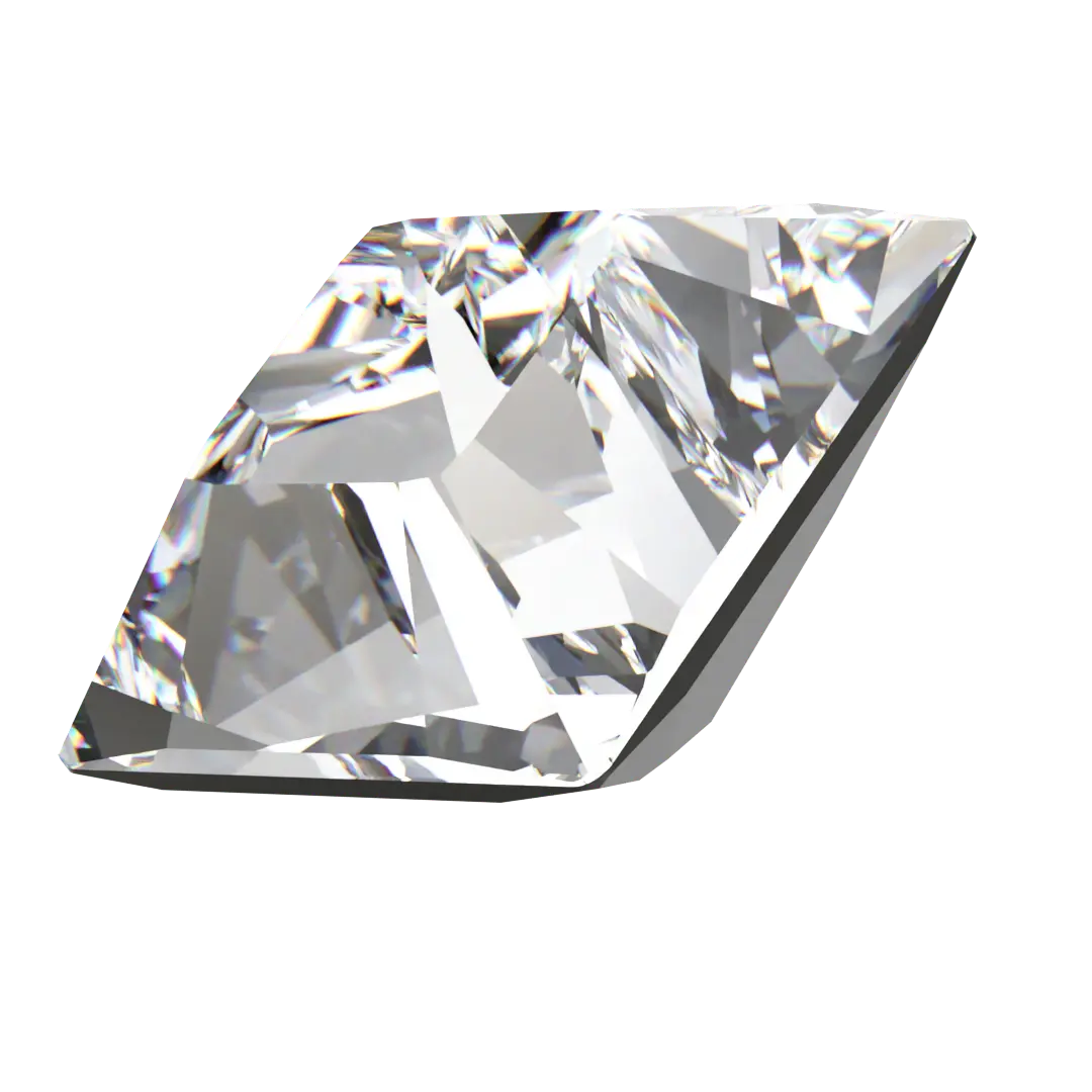 Swarovski Fancy Stones Xilion Square (4428) Crystal - Bluestreak Crystals