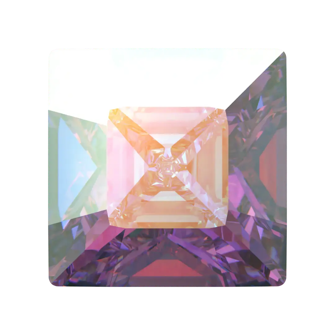 Swarovski Fancy Stones Xilion Square (4428) Crystal AB - Bluestreak Crystals