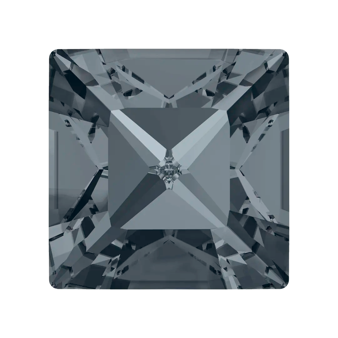 Swarovski Fancy Stones Xilion Square (4428) Crystal Silver Night - Bluestreak Crystals