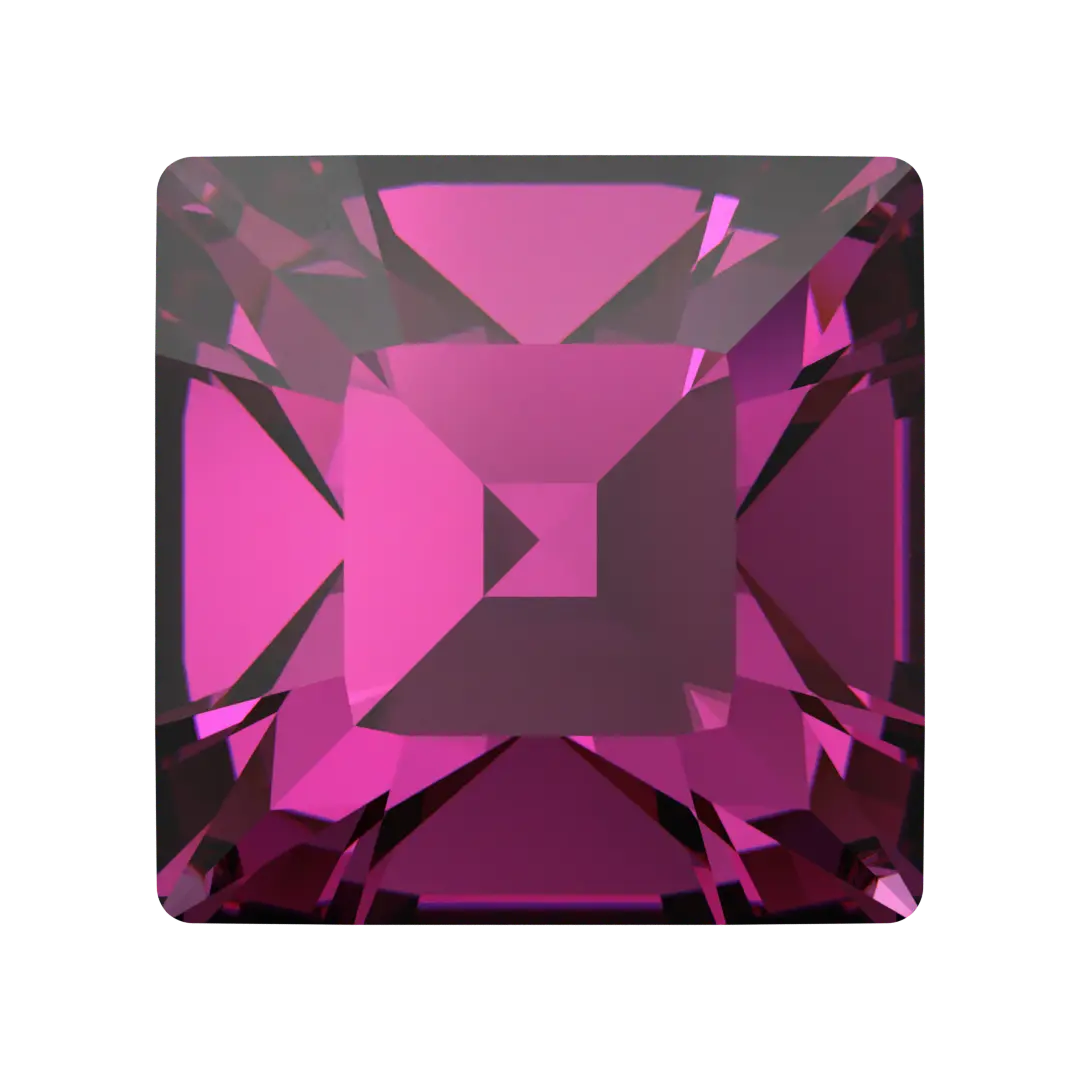 Swarovski Fancy Stones Xilion Square (4428) Dark Rose - Bluestreak Crystals