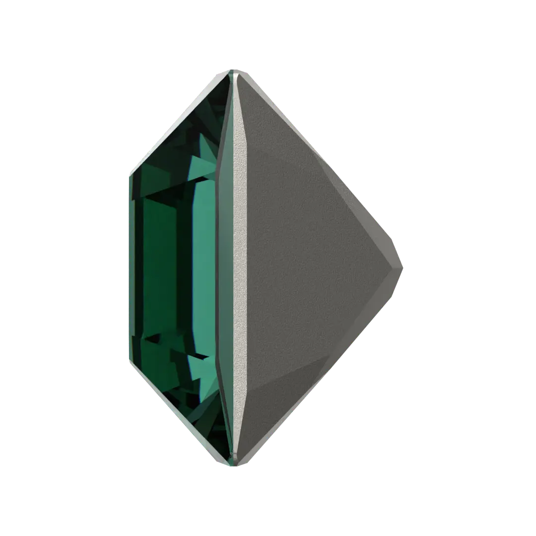 Swarovski Fancy Stones Xilion Square (4428) Emerald - Bluestreak Crystals
