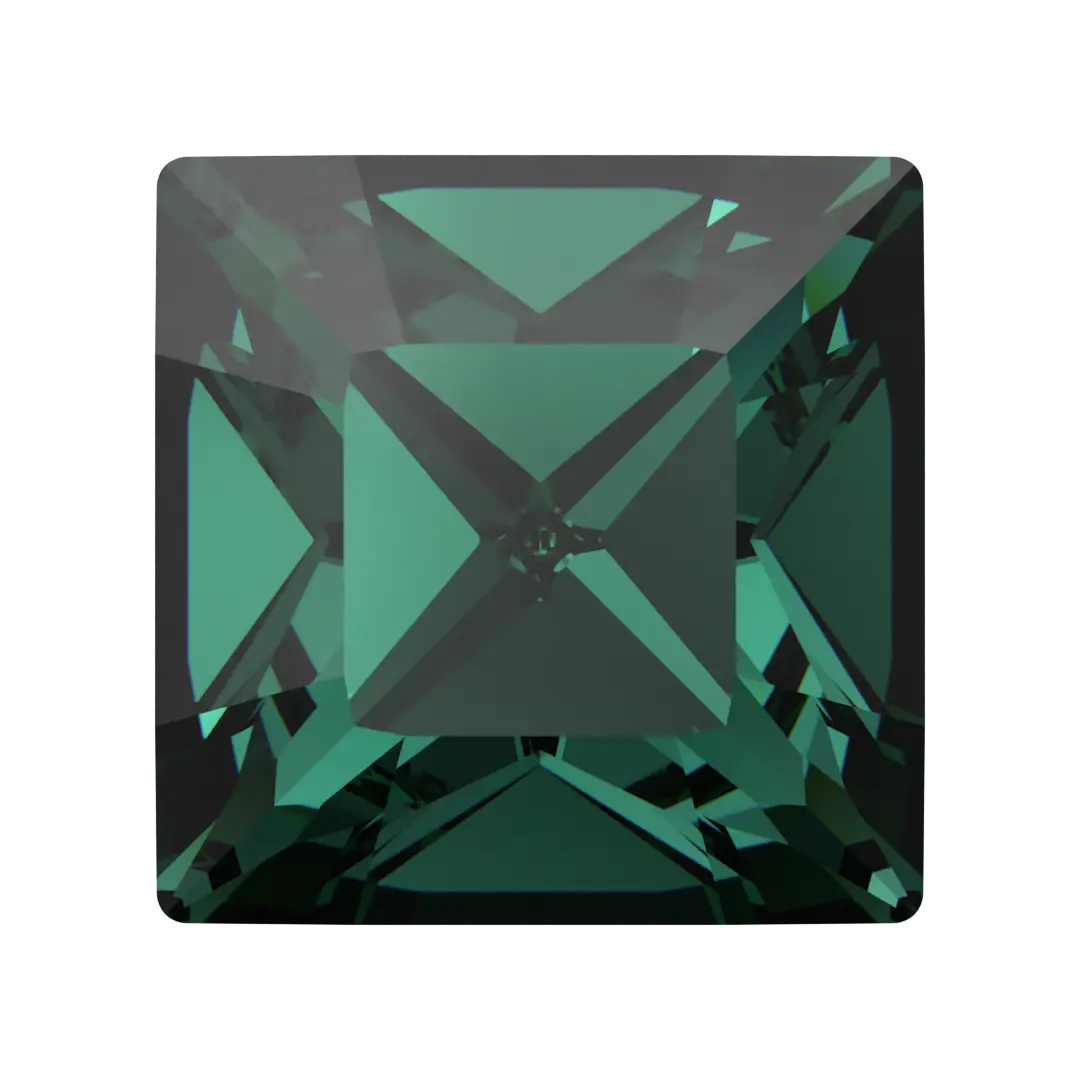 Swarovski Fancy Stones Xilion Square (4428) Emerald - Bluestreak Crystals