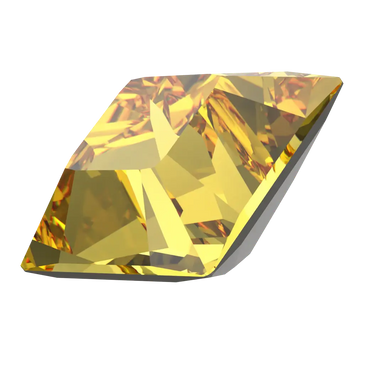 Swarovski Fancy Stones Xilion Square (4428) Light Topaz - Bluestreak Crystals