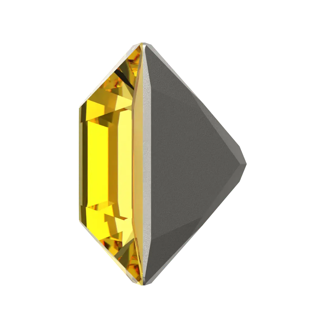 Swarovski Fancy Stones Xilion Square (4428) Light Topaz - Bluestreak Crystals