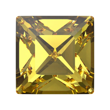 Swarovski Fancy Stones Xilion Square (4428) Light Topaz - Bluestreak Crystals