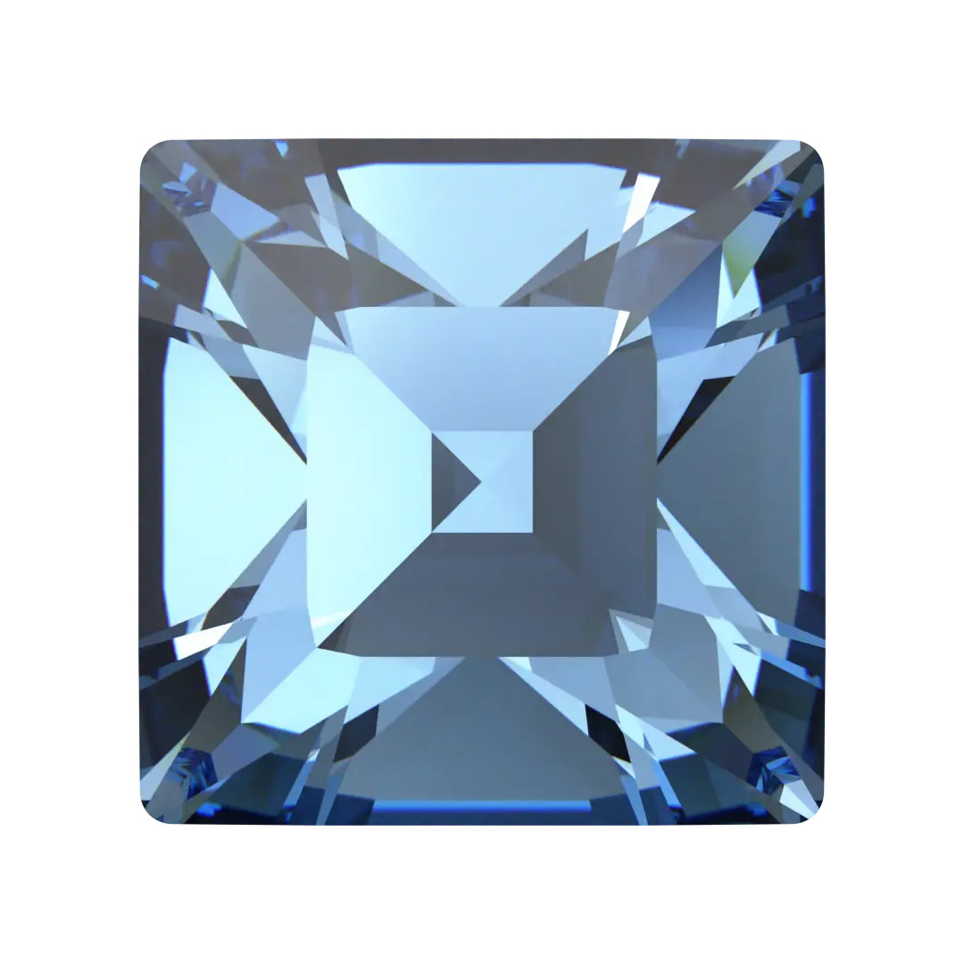 Swarovski Fancy Stones Xilion Square (4428) Recreated Ice Blue - Bluestreak Crystals