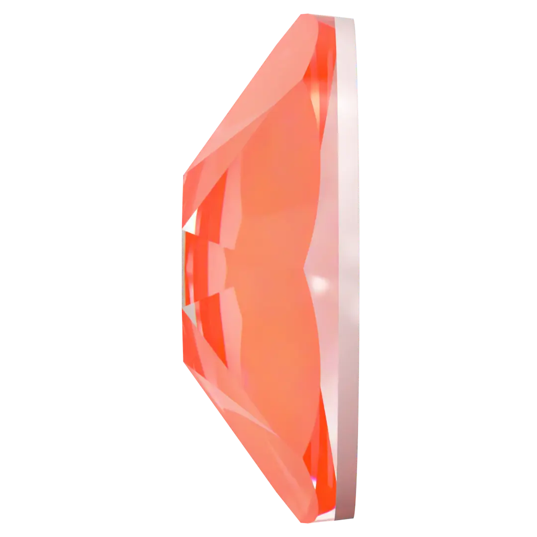 Swarovski Flat Back Crystals Non Hotfix (2000, 2058 & 2088) Crystal Electric Orange Ignite UNFOILED - Bluestreak Crystals