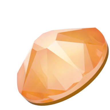 Swarovski Flat Back Crystals Non Hotfix (2000, 2058 & 2088) Crystal Mango Ignite UNFOILED - Bluestreak Crystals