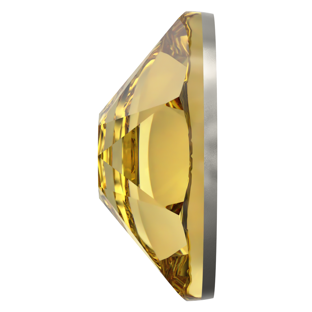 Swarovski Flat Back Crystals Non Hotfix (2000, 2058 & 2088) Recreated Dark Jonquil - Bluestreak Crystals