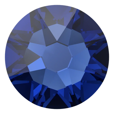 Swarovski Flat Back Crystals Non Hotfix (2000, 2058 & 2088) Recreated Dark Sapphire - Bluestreak Crystals