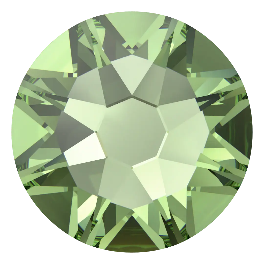 Swarovski Flat Back Crystals Non Hotfix (2000, 2058 & 2088) Recreated Peridot - Bluestreak Crystals