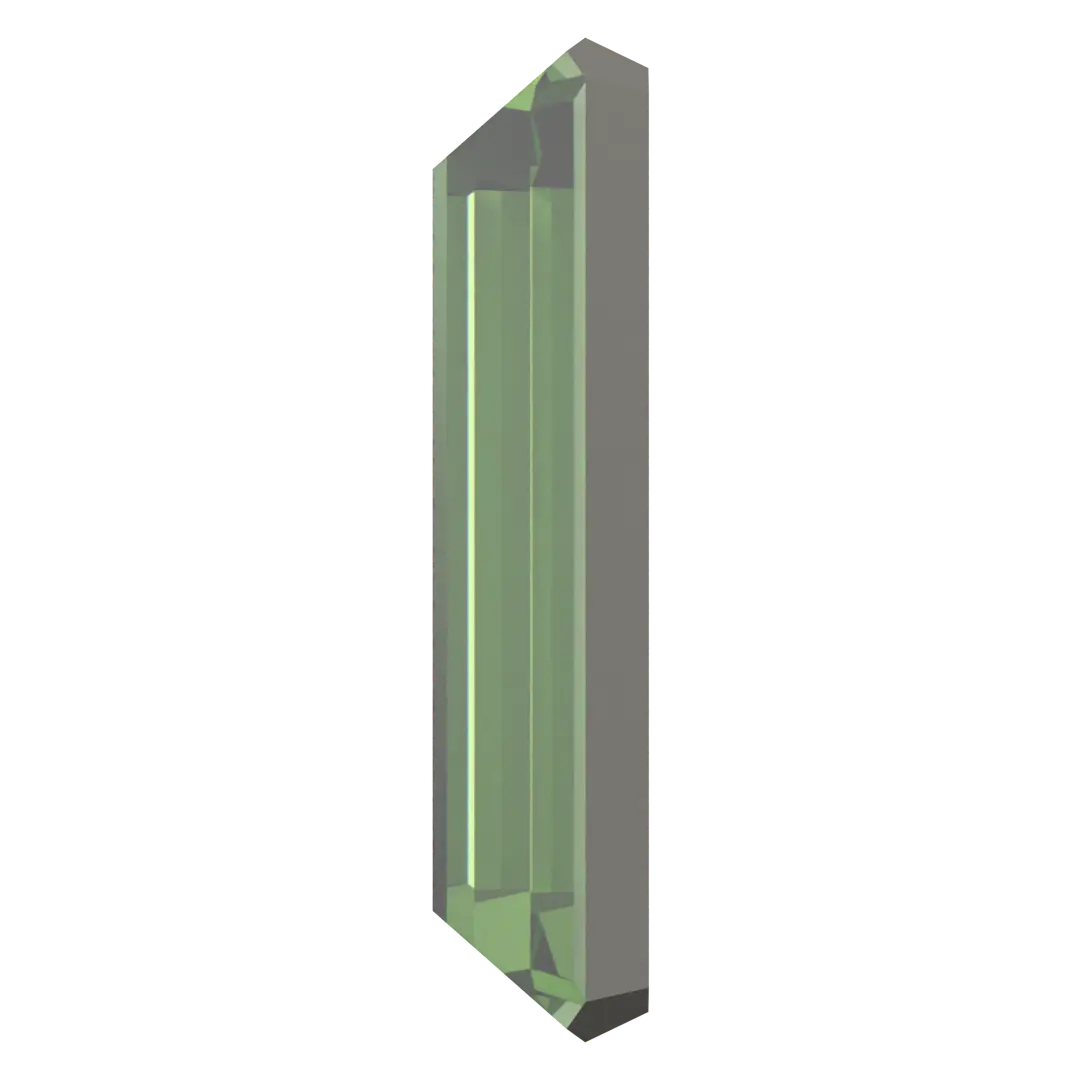 Swarovski Flat Back Crystals Non Hotfix Baguette (2510) Recreated Peridot - Bluestreak Crystals