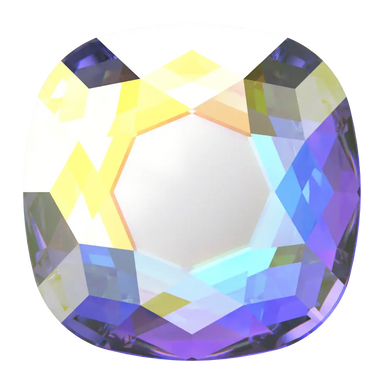 Swarovski Flat Back Crystals Non Hotfix Cushion (2471) Crystal AB - Bluestreak Crystals