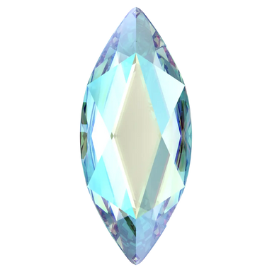 Swarovski Flat Back Crystals Non Hotfix Marquise (2201) Aquamarine Shimmer - Bluestreak Crystals