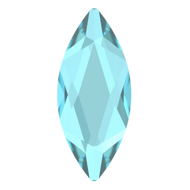 Swarovski Flat Back Crystals Non Hotfix Marquise (2201) Aquamarine - Bluestreak Crystals