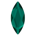 Swarovski Flat Back Crystals Non Hotfix Marquise (2201) Emerald - Bluestreak Crystals