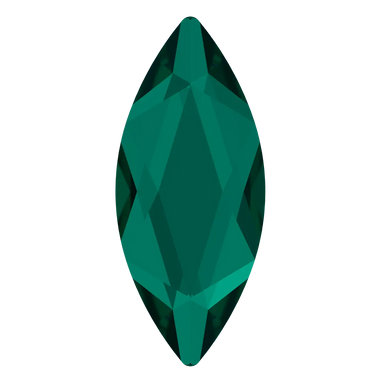 Swarovski Flat Back Crystals Non Hotfix Marquise (2201) Emerald - Bluestreak Crystals