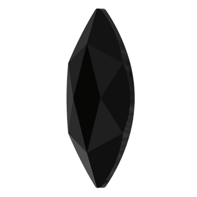 Swarovski Flat Back Crystals Non Hotfix Marquise (2201) Jet UNFOILED - Bluestreak Crystals