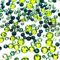 Swarovski Flat Back Crystals Non Hotfix Mix Green - Bluestreak Crystals