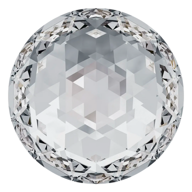 Swarovski Flat Back Crystals Non Hotfix Rose Cut (2072) Crystal - Bluestreak Crystals