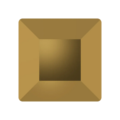 Swarovski Flat Back Crystals Non Hotfix Square (2400) Crystal Dorado - Bluestreak Crystals