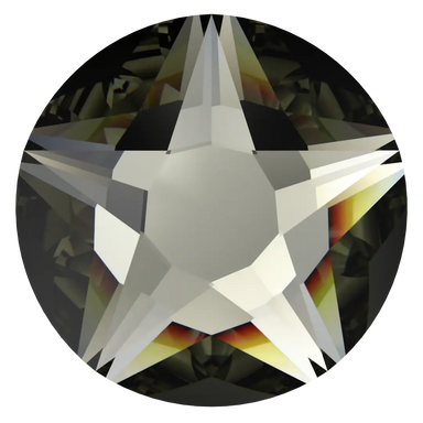 Swarovski Flat Back Crystals Non Hotfix Xirius Star Rose (2100) Black Diamond - Bluestreak Crystals
