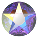 Swarovski Flat Back Crystals Non Hotfix Xirius Star Rose (2100) Crystal AB - Bluestreak Crystals