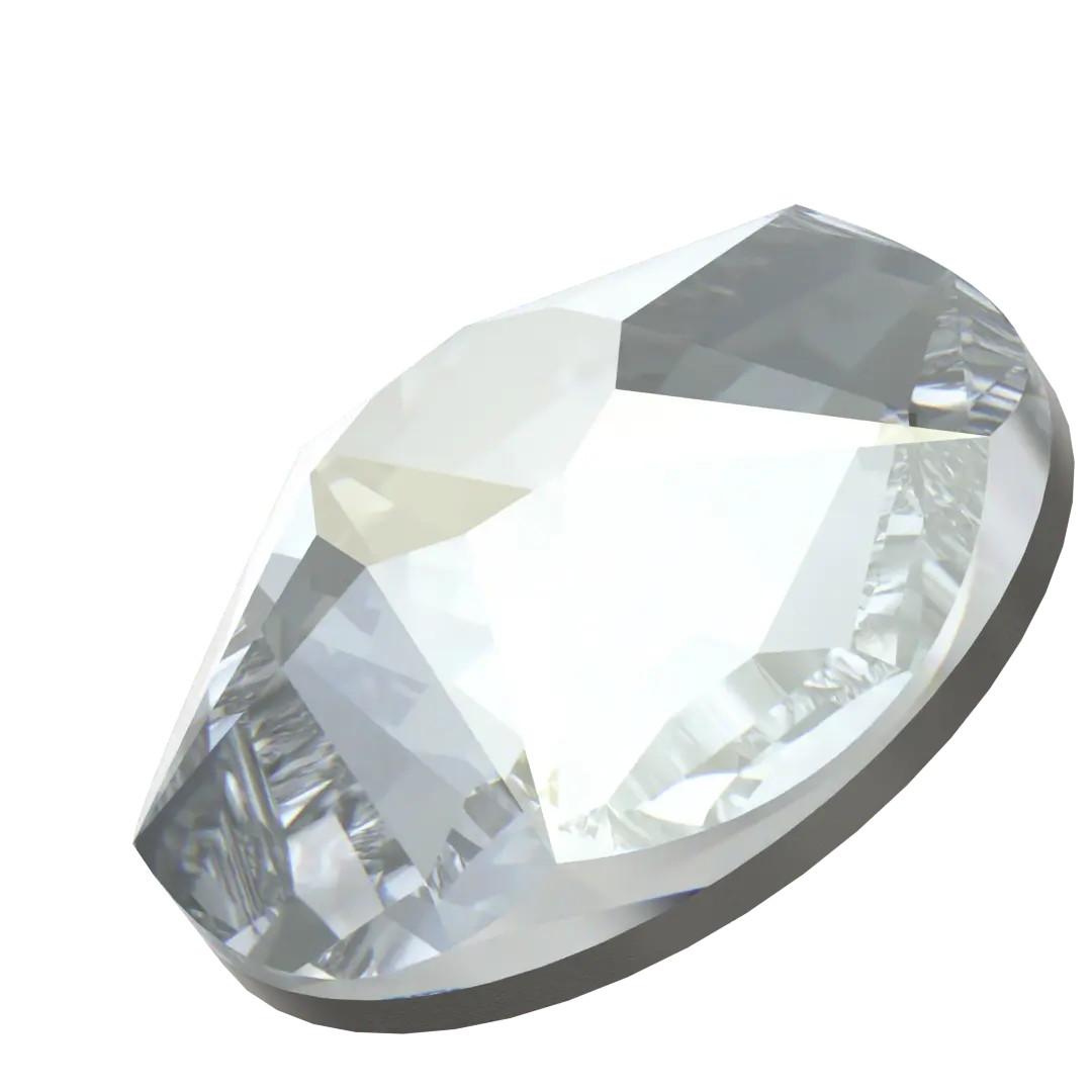 Swarovski Flat Back Crystals Non Hotfix Xirius Star Rose (2100) Crystal Blue Shade - Bluestreak Crystals