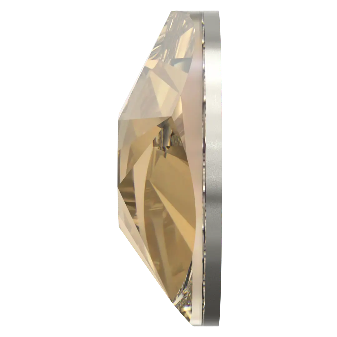 Swarovski Flat Back Crystals Non Hotfix Xirius Star Rose (2100) Crystal Golden Shadow - Bluestreak Crystals