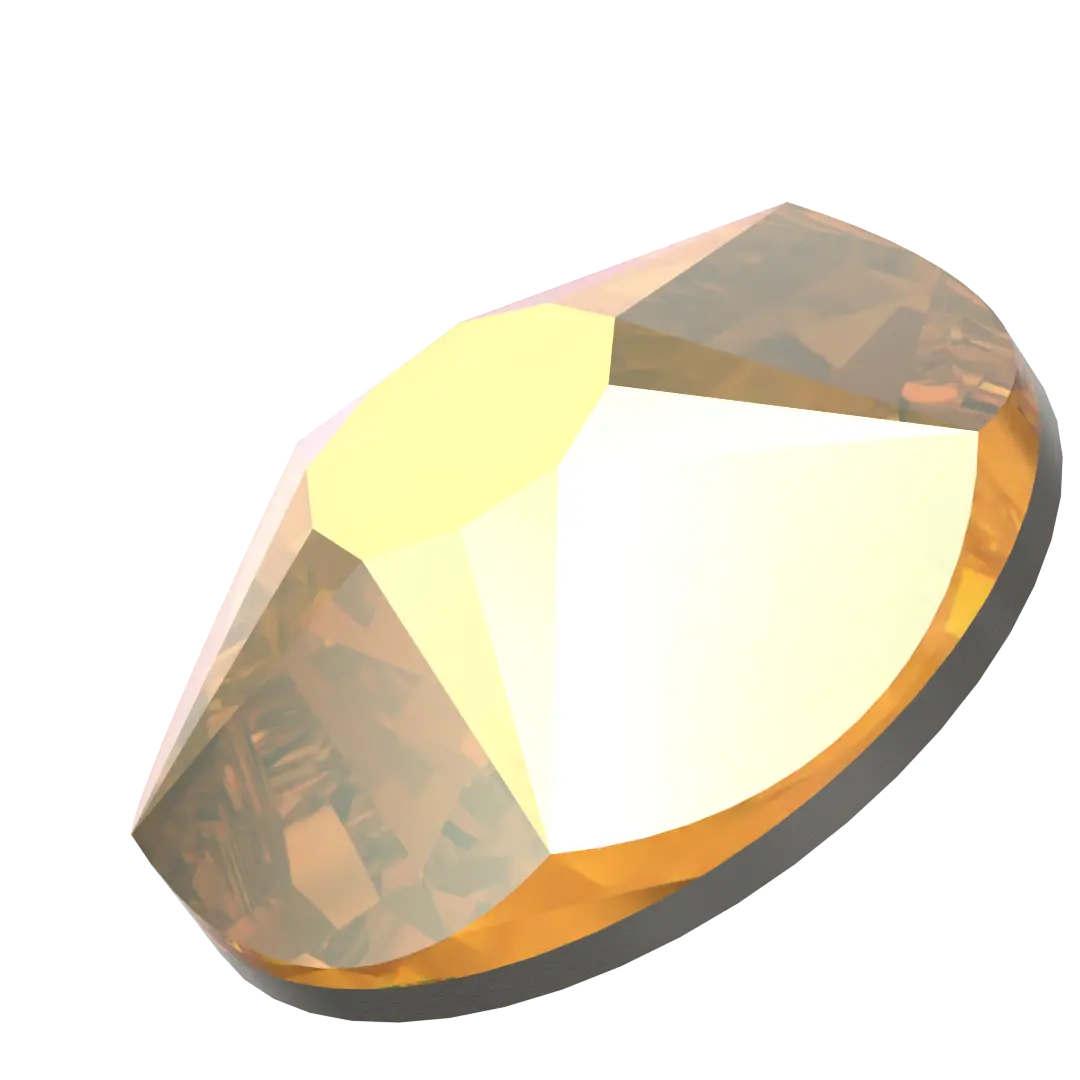 Swarovski Flat Back Crystals Non Hotfix Xirius Star Rose (2100) Crystal Metallic Sunshine - Bluestreak Crystals