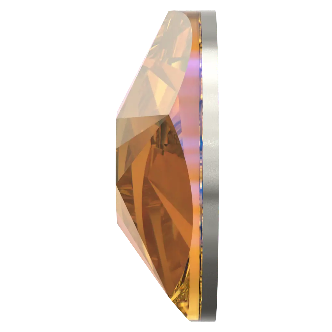 Swarovski Flat Back Crystals Non Hotfix Xirius Star Rose (2100) Crystal Metallic Sunshine - Bluestreak Crystals