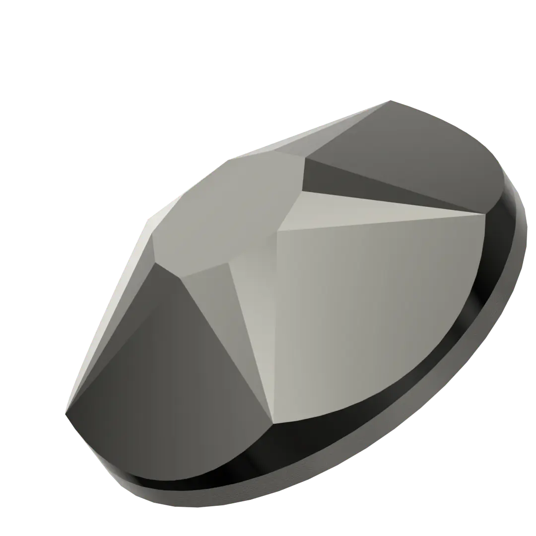 Swarovski Flat Back Crystals Non Hotfix Xirius Star Rose (2100) Jet Hematite - Bluestreak Crystals